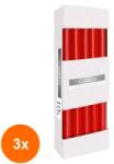BISPOL Set 3 x 10 Lumanari Conice Bispol Rosii (GIL-3xLCA-S30-030-A10)
