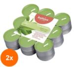 Bolsius Set 2 x 18 Lumanari Pastila Bolsius, Ceai Verde, Timp de Ardere 4 Ore (GIL-2xLCA-TRU-PT18-43-TS)