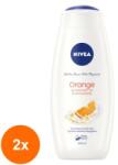Nivea Set 2 x Gel de Dus Nivea Portocale si Avocado, 500 ml