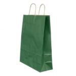 Bisbags Pungi Natur Colorate Verde Inchis, 25 x 14 x 30 cm, 100 Bucati (BBG-PK632)