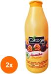 Cottage Set 2 x Gel de Dus si Lapte de Baie Cottage, Smoothie Passion, 750 ml