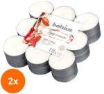 Bolsius Set 2 x 18 Lumanari Pastila Bolsius, Mar Copt si Scortisoara, Timp de Ardere 4 Ore (GIL-2xLCA-TRU-PT18-97-TM)