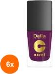 Delia Cosmetics Set 6 x Oja Coral 520 Cool Girl 11 ml (ROC-6xDEMOJ00231)