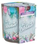 LCA Lumanare Parfumata in Pahar Imprimat, Let's Celebrate, 22 Ore (LCA-SN72S-49)