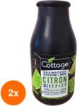Cottage Set 2 x Gel de Dus si Sampon de Par Cottage Spicy Lemon, Barbati, 250 ml