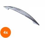 Ideal Feroluc Set 4 x Maner Model Noktali, 96 mm, Finisaj Crom Lucios (EDI-4xIFR-88655)