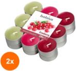 Bolsius Set 2 x 18 Lumanari Pastila, 4 Ore, Afine (GIL-2xLCA-PBA18-89-AFI)