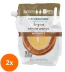 Naturaverde Set 2 x Rezerva Sapun Lichid Naturaverde Argan Soft Caress, 1 l