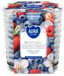 AURA Lumanare Parfumata in Pahar Spirala, Berry Fusion, Timp de Ardere 28 Ore, Aura (LCA-SNW80-1-453)