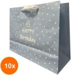 Elcadis Set 10 x Pungi Cadou Orizontale Special Day Blue, 33.5 x 26.5 x 13 cm, Perfecto (CLE-10xELC-PC-SH-SDB)