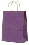 Bisbags Pungi din Hartie cu Manere, Lila, Interior Natur, 25 x 14 x 30 cm, 100 Bucati (BBG-PK650)