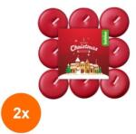 Bolsius Set 2 x 18 Lumanare Pastila, Oras de Iarna (GIL-2xLCA-PB18-45-ORI)