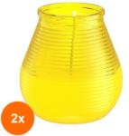 Bolsius Set 2 x Lumanare Parfumata in Pahar, 94 x 91 mm, 40 Ore, Galben, Bolsius True Citronella (GIL-2xLCA-TRU-CIT-PAT94/91-332)