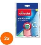 Vileda Set 2 x 3 Laveta Microfibre, Vileda, Ultra Fresh (ROC-2xMAG1018608TS)
