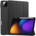 Gigapack tabletvédő álló, bőr hatású, aktív flip, oldalra nyíló, trifold, asztali tartó, ceruza tartó, fekete, kompatibilis: Xiaomi Pad 7 Pro / Pad 7 (GP-168359)