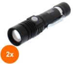 Well Set 2 x Lanterna T6 LED Well, 350lm, Neagra (TIV-2xTORCH-APEX-WL)
