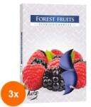 LCA Set 3 x 6 Lumanari Pastila, 4 Ore, Fructe de Padure (GIL-3xLCA-P15-13)