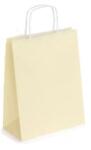 Bisbags Pungi din Hartie cu Manere, Crem, Interior Alb, 32 x 12 x 41 cm, 100 Bucati (BBG-PK517)