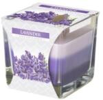 LCA Lumanare Parfumata in Pahar in Trei Culori Lavanda, 32 Ore (LCA-SNK80-79)