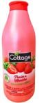 Cottage Gel de Dus si Lapte de Baie Cottage cu Capsuni si Menta, 750 ml