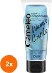 Cameleo Set 2 x Balsam de Par, pentru Bucle Delia Cosmetics Cameleo Waves&Curls cu Keratina 200 ml