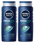 Nivea Set 2 x Gel de Dus Nivea Men Fresh Kick, cu Mentol, 500 ml