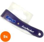 Banat Set 9 x Mini Periuta de Dinti Plianta, Banat EcoPocket, Diverse Culori (ROC-9xBANAT00019)