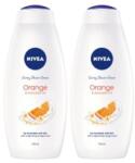 Nivea Set 2 x Gel de Dus Nivea Orange & Avocado Oil, 750 ml