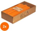 LCA Set 2 x 140 Lumanari Menaj Portocaliu (GIL-2xLCA-LCA-K140-G)