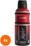 Jagler Set 4 x Deodorant Spray Jagler Storm, Barbati, 150 ml