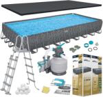 Bestway Kültéri vázszerkezetes medence 956 x 488 x 132 cm 11 az 1-ben Bestway 561KJ (561KJ)