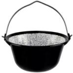 Perfect Home Ceaun Emailat pentru Servire, Negru, 0.8 l, Perfect Home (MRK-11409) Ceaun