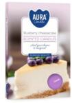 AURA Lumanari Pastila Aura, Cheesecake cu Afine, Timp de Ardere 4 Ore, 6 Bucati (LCA-P15-359)