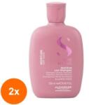ALFAPARF Milano Set 2 x Sampon Hidratant pentru Par Uscat, Alfaparf Milano Semi di Lino Moisture, 250 ml