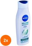 Nivea Set 2 x Sampon Nivea Volume Wonder, cu Colagen si Extract de Bambus, 400 ml