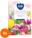 AURA Set 6 x 6 Lumanari Pastila Aura, Gradina Parfumata, Timp de Ardere 4 Ore (GIL-6xLCA-P15-364)