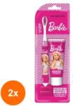 Naturaverde Set 2 x Pasta de Dinti si Periuta de Dinti Barbie, Naturaverde, 25 ml (ROC-2xSODI00577)