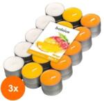 Bolsius Set 3 x 30 Lumanari Pastila, 4 Ore, Mango (GIL-3xLCA-PBA30-10-MAN)