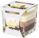 LCA Lumanare Parfumata in Pahar in Trei Culori, Vanilie, 32 Ore (LCA-SNK80-67)