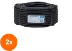 Z-tools Set 2 x Tub Flexibil, Copex, Lungime 50 m, Diametru 13 mm, fara Fir de Tragere, PVC (LIZ-2xZLN-EXT10802)