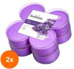 Bolsius Set 2 x 8 Lumanari Pastila 8h, Bolsius - Lavanda (GIL-2xLCA-TRU-PT40-77-TS)