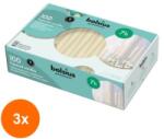 Bolsius Set 3 x 100 Lumanare Conica Bolsius Crem Ivory (GIL-3xLCA-COB-100-05-A100)