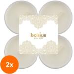 Bolsius Set 2 x 8 Lumanari Pastila Maxi, Dantela Aurie, Vanilie 8 Ore, Bolsius (GIL-2xLCA-PB40-CHR-775-DAN-VAN)