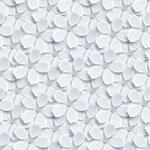 Gekkofix matrica, virágminta, 45 cm x 2 m, fehér (55804/14129)