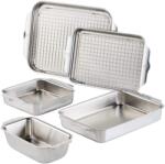 Hestan Culinary Ovális sütőtál OVENBOND, 7 db szett, ezüst, rozsdamentes acél, Hestan (HEST50421)