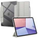 Spigen air skin pro tabletvédő álló, eco bőr hatású, aktív flip, oldalra nyíló, trifold, asztali tartó, ceruza tartó, szürke, kompatibilis: Apple IPAD Air 13, 2025, / IPAD Pro 12.9, 2018, / IPAD Air 13, 2024