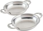 Hestan Culinary Tigaie pentru prăjire PREVIZOARE 17 x 14 cm, set de 2 buc, argintiu, oțel inoxidabil, Hestan (HEST71053)