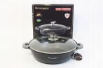  Sautoir Serpenyő 28 cm Üvegfedővel és 2 Fogantyúval (PS-28CM)
