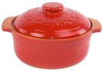 BestCook Római tál 4 literes 32*17 cm mázas agyag kerek piros 6960234293 (6960234293)