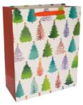 Dísztasak fenyőfákkal, papír 26x32x12 cm (DD65419)